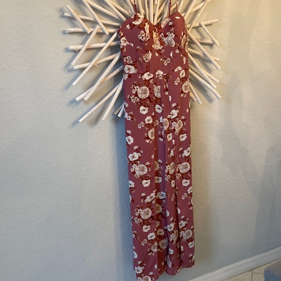 Xhilaration Floral Jumpsuit Size L. Never Worn - Picture 1 of 7